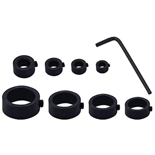 CRAZYON 7Pcs/8Pcs Drill General Tools Instruments Drill Stop Assortment for Drill Bits Consistent Drilling