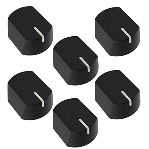 Hygena APL APM Series Oven Cooker Hob Control Switch Knobs Black, Pack Of 6