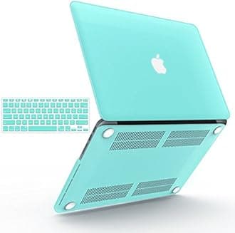 iBenzer Basic Soft-Touch Series Plastic Hard Case &amp; Keyboard Cover for Apple Old Macbook Pro 13-inch 13'' with Retina Display A1425/1502 (Teal)