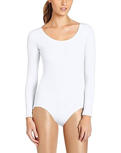 Women's Basic Solid Scoop Neck and V Neck Bodysuit Stretch Leotard