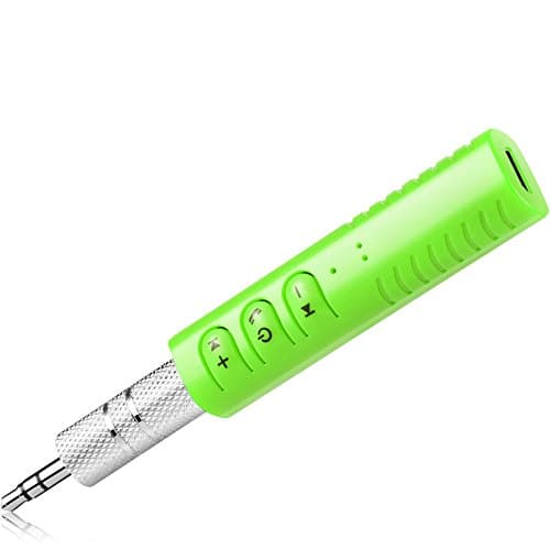 Bluetooth 4.1 Receiver,AoLiPlus Protable Wireless Blurtooth Car Adapter &amp; Hands-Free Car Kits Mini Music Adapter for Home/Car Audio Music Streaming Stereo System（Green）