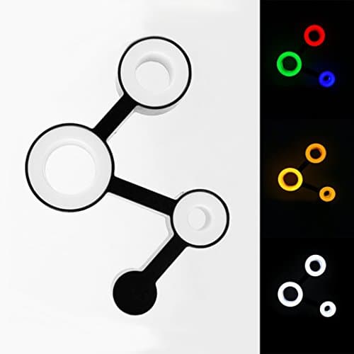 Aquat Novelty String LED Night Light Colored Wall Light Plug in Lamp With Dusk to Dawn Sensor For Living Room, Hallway, Stairs, Bedroom (Multi-colored)