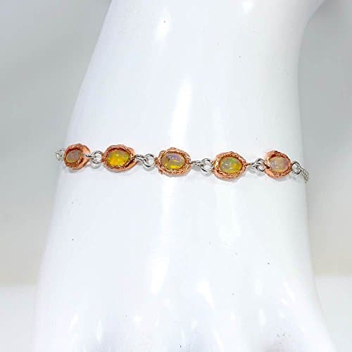Handmade Opal Sterling silver Bracalets