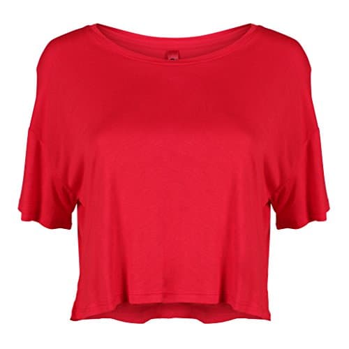 Women's Casual Basic Flowy Crop Top
