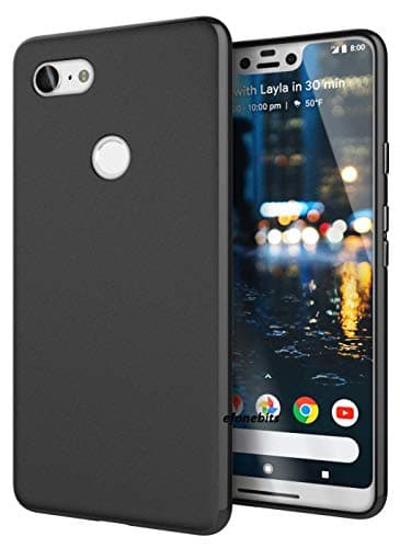 Efonebits Matte Finish Soft Back Case Cover for Google Pixel 3 XL - Black