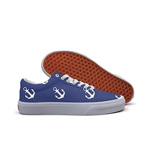 Men Anchor Seamless Pattern Utility Sneakers