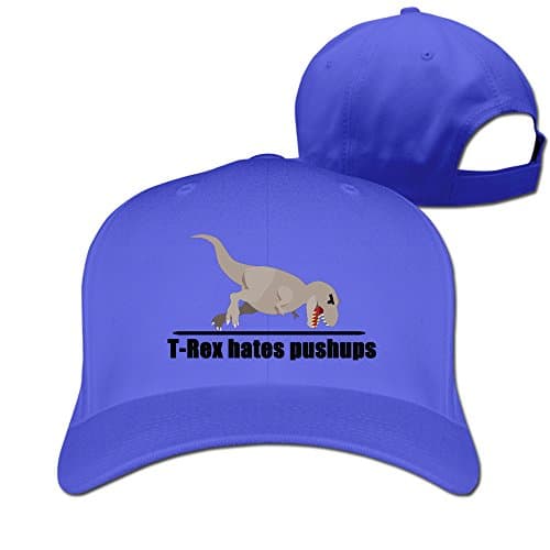 T-rex Hates Pushups Adjustable Fitted Hat Trucker Caps