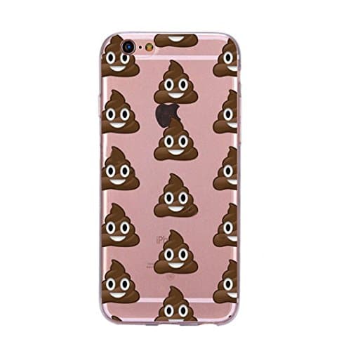 iPhone7 Plus Case,iPhone7 Plus Emoji Soft Clear Case,Goodaa Cute Lovely Emoji Smile Pattern Cover Soft TPU Transparent Cover Case For iPhone7 Plus
