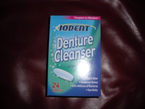 Iodent Denture Cleanser, 24 tablets