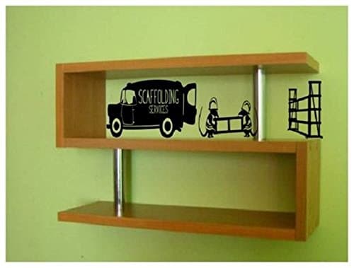 MOUSE Builder scaffolding constructor Van funny wall art decal vinyl stickers constructor kids Bob (White)