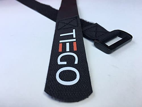 Reusable Cinch Straps and Cable Ties Set, Adjustable Hook and Loop Straps for Securing Items at Home, Work and More, Assorted Sizes by TIEGO