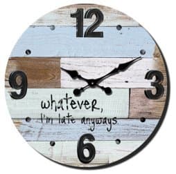 Extra Large Retro Shabby Chic Wall Clock - 58cm (22"+) Diameter - 7827