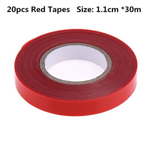 Pruning Tools Labor Saving Plant Branch Handle Tying Binding Machine Flower Vegetable Binding Nails Tapes Grafting Gardening Tools 20pcs Red Tapes
