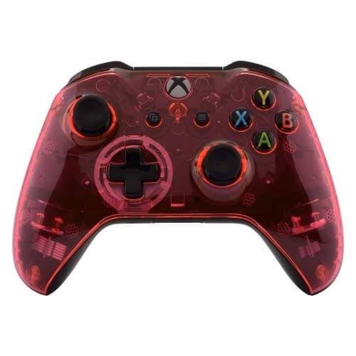 Glossy Transparent Pink Wireless Bluetooth Custom Controller for Xbox One