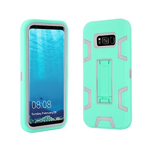 Galaxy S8 Plus case，Digfuns [Creative] 3 in 1 combo Hybrid Armor Defender Protective Case Cover for Samsung Galaxy S8 (S8Plus Green)