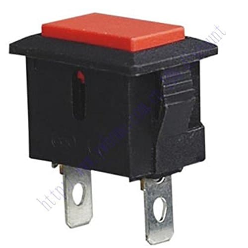 5pcs 2P Red Momentary No SPST Push Button Switch 6A 250V AC 10A 125V AC PBS 101