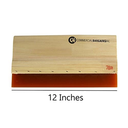 12" Silk Screen Printing Press Squeegee Single Durometer Ink Scraper