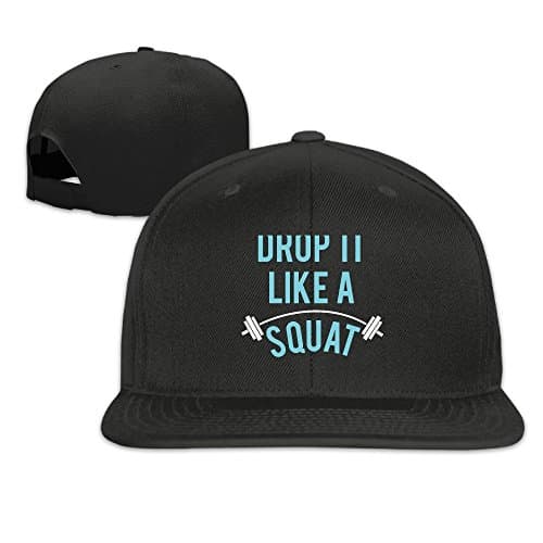Drop It Like Squat Flat Brim Baseball Hat