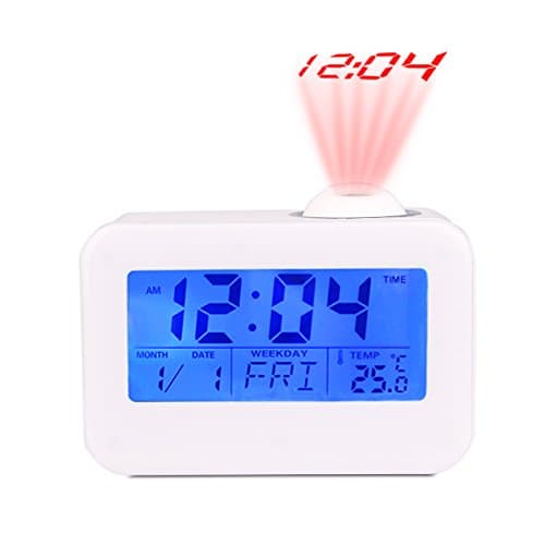 Morning Clock,Low Light Sensor Technology,Light On Backlight When Detect Low Light,Soft Light That Won't Disturb The Sleep,White
