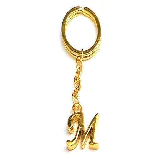 Gold Letter Keyring - Initial - M