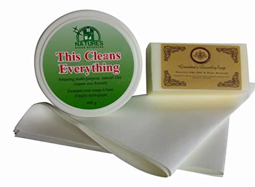 This Cleans Everything Bundle-All-Purpose Natural Surface Cleaner Eco-Friendly Paste Awesome Stainless Steel Cleaner -Streak-Free Microfiber Cloth-Stain removing soap- Fast Effective Toxic Free