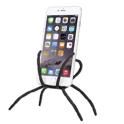 JEXON (TM) Universal Multi-Function Portable Spider Flexible Grip Holder for Smartphones and Tablets ( Black )
