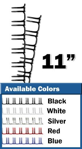 1/2" 2:1 Silver Twin Loop Binding Wires (Qty 100)