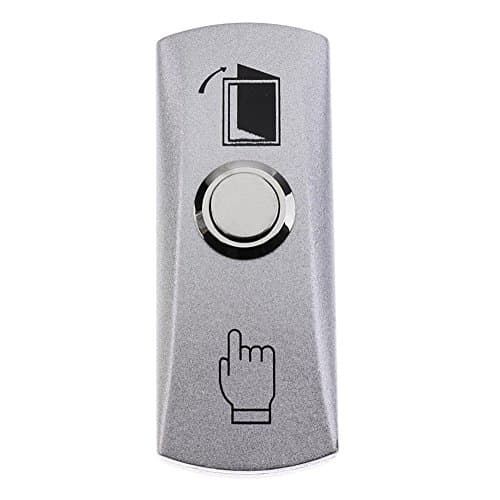Biback Metal Panel Push Release Out Unlock Exit Button Switch for Hollow Door Access Control Button Switch