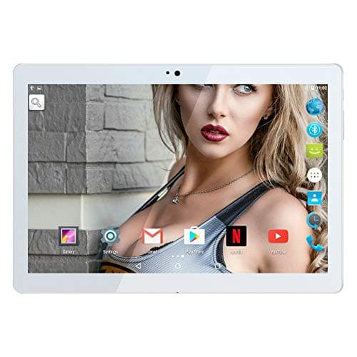 10.1" Inch Google Android Tablet,PADGENE Android7.0 Phablet Tablet Quad Core Pad with Dual Camera, 1GB Ram+16GB Disk, Wifi, Bluetooth, 1280x800 HD IPS screen, Google Play (N8 Gold)