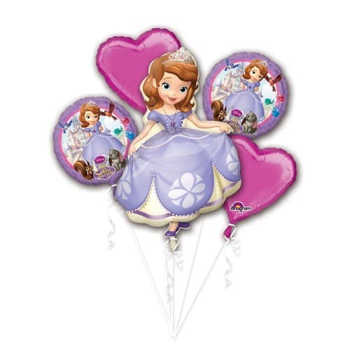 Anagram Sofia The First Balloon Bouquet, Multicolored