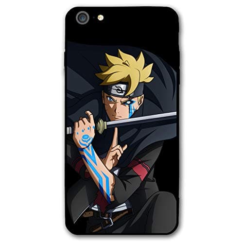 iPhone 6 Plus Case iPhone 6s Plus Case 5.5" Soft Rubber Frame and Hard PC Back Cover Cases (Naruto-Kakashi)