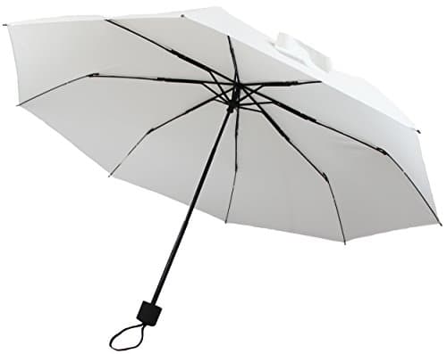 Personal Sized Compact Mini Umbrella - White