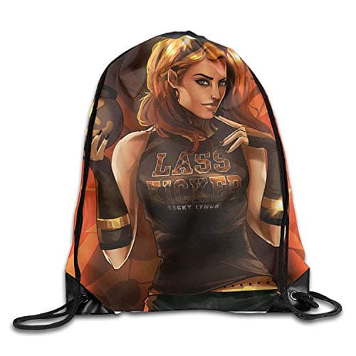 Dhrenvn Becky Lynch Lass Kicker Drawstring Backpack String Bag
