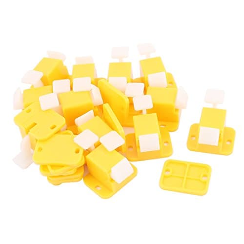 uxcell® Plastic PCB Board Edge Latch Prototype Test Fixture Jig 12Pcs Yellow
