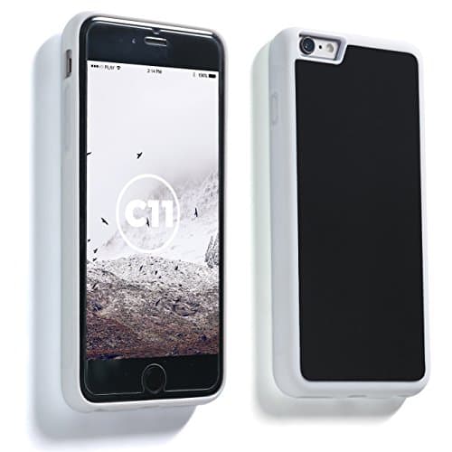 Anti-Gravity Case for iPhone 6 Plus / iPhone 6s Plus White Protective Self Sticky Selfie Magic Nano Cover by C11