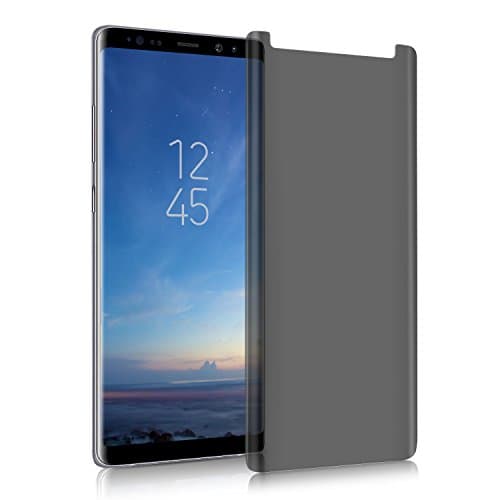 Galaxy Note 8 Privacy Screen Protector, Super protection Note 8 Premium[3D Curved][Case Friendly][Anti-Scratch]9H Hardness Tempered Glass Film Screen Protector for Samsung Galaxy Note 8 (Transparent)