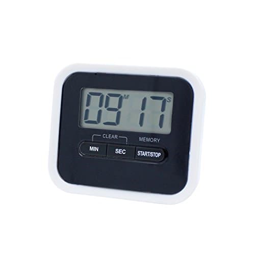 Civetta Precision Products Mechanical Electronic Digital Minute/Second kitchen Timer Countup and Countdown Timer(Black)