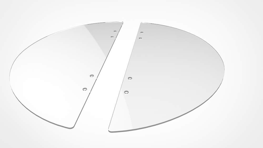 Risentek Plexiglass Cover Pieces Bud Leaf Trimmer Machine