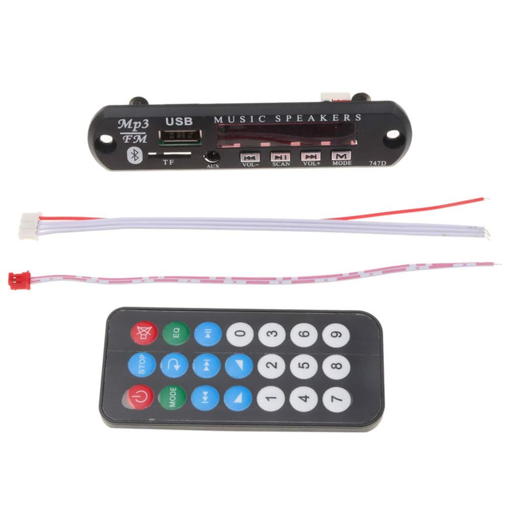MP3 Decoder Module Wireless MP3 Bluetooth 5V 12V MP3 WMA Decoder Board Audio Module USB TF FM Radio with Remote Controller Car Accessories