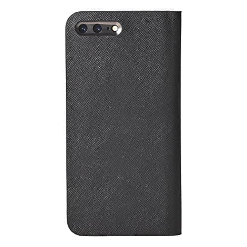 [iPhone 7 Plus Case], SQUAIR - Calf Leather Case for iPhone7 Plus - Book Type (Black) (Black)