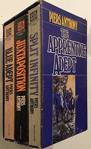 The Apprentice Adept - Split Infinity - Juxtaposition - Blue Adept - 1983 printing Paperback – 1600