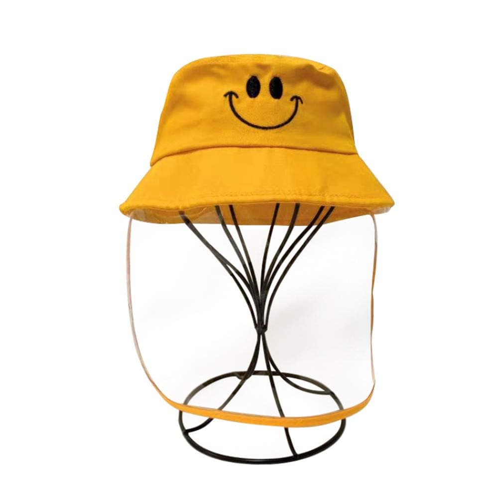 Kids Protective Face Shield, Windproof Dustproof Baseball Hat with Removable,Anti-Saliva Outdoor Fisherman Cap for Children