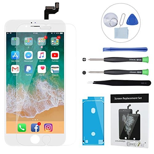 BeeFix iPhone 6S Screen Replacement LCD Touch Display Digitizer Assembly with 3D Touch,Free Repair Tools for iPhone 6S 4.7 inch (White)