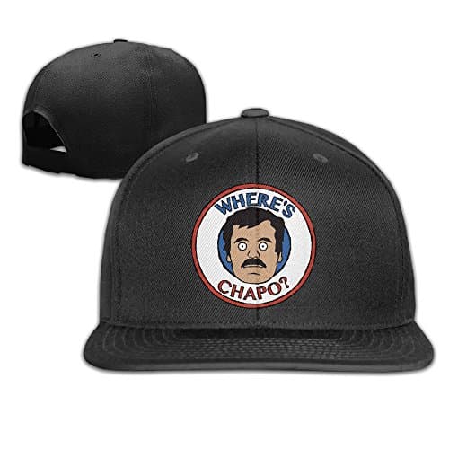 Where Is Chapo Flat Brim Baseball Hat Black