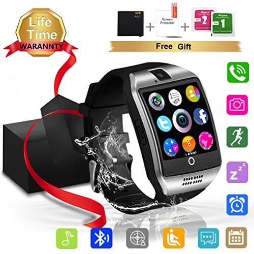 Bluetooth Smart Watch with Camera TouchScreen, Unlocked iPhone Smartwatch SIM Card Slot Watches, Waterproof Sports Smart Wrist Band Watch Compatible with Android Phones IOS Samsung for Kids Men Women