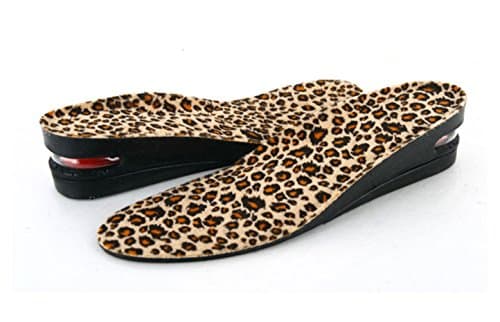 TG153 2-layer Height Increase Elevator Shoe Insole, 2.0 inches Taller for Men, Tiger color