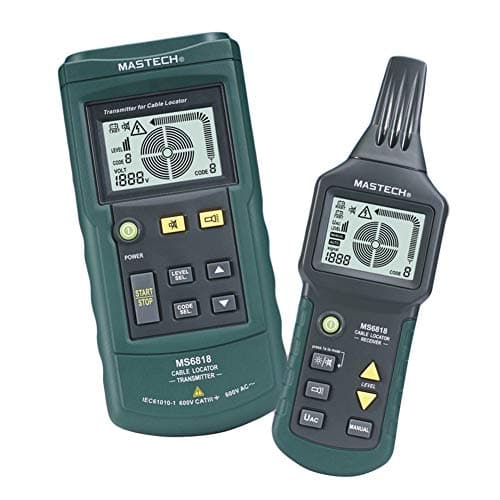 Exquisite Cable Detecting Instrument Set,Vkermury Underground Pipe Cable Detector Prospecting Instrument Wire Tracker MS6818