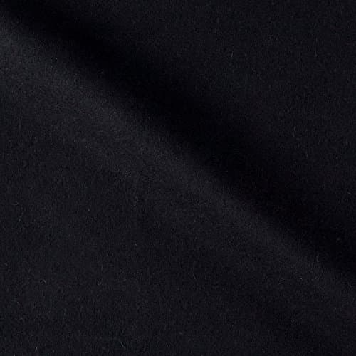 Solid Wool Melton Black Fabric By The Yard