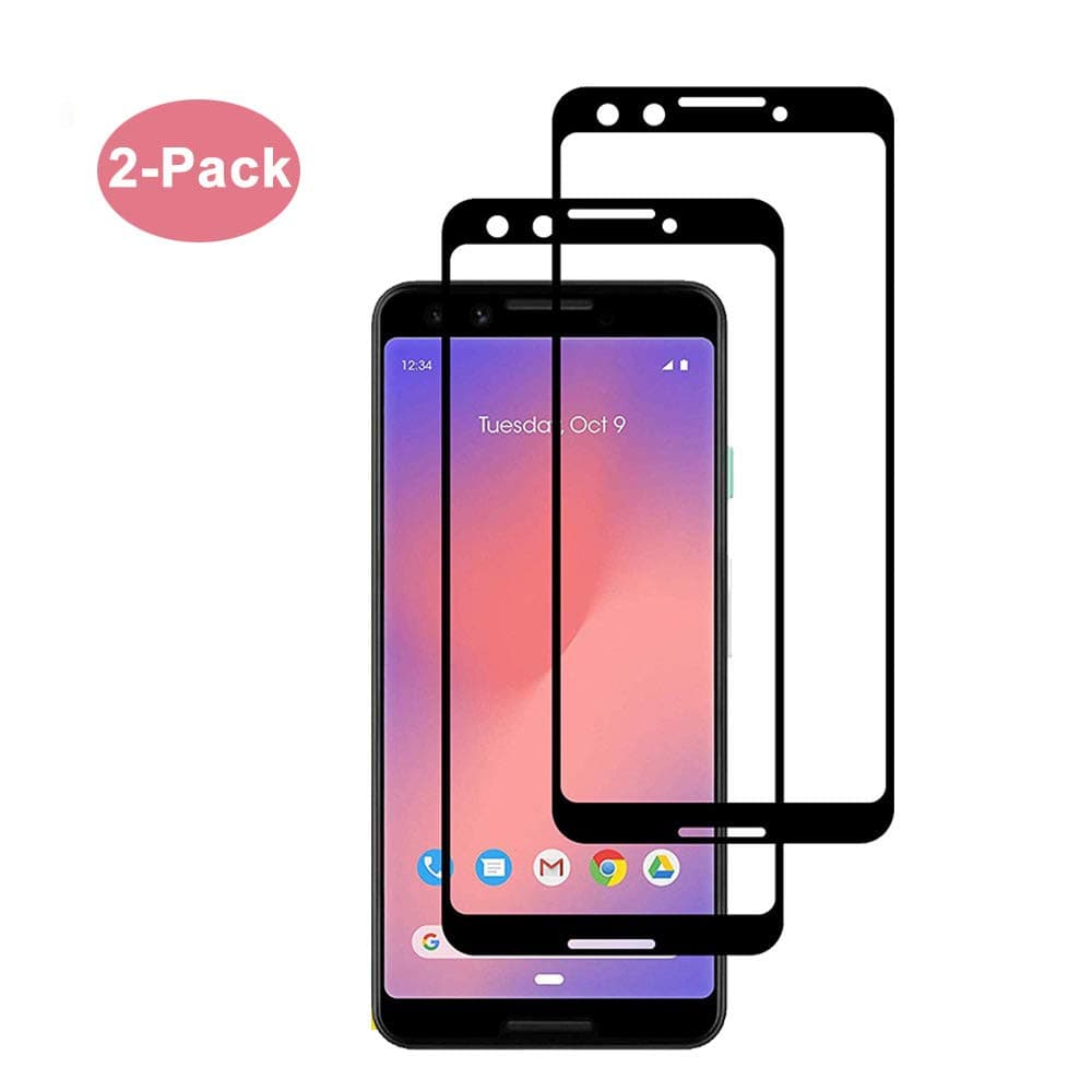 [2PACK] for Google Pixel 3 Screen Protector,Rapidest[9H Hardness][Full Coverage][Ultra HD][Case Friendly][Anti-Scratch][Anti-Fingerprint][Anti-Bubble] Screen Protector for Google Pixel 3