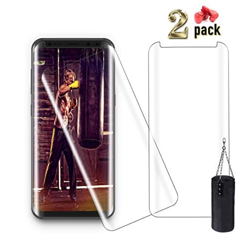 Aexagon Screen Protector for Galaxy S8 Plus, 2-Pack Full Coverage Premium Tempered Glass [Scratch Resistan] [HD Clear] [3D] [Anti-Bubble] Screen Film for Galaxy S8 Plus (S8 Plus - 2Pack)